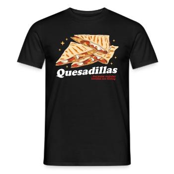 Quesadilla Quesadillas Tortillas Gift - Men's T-Shirt - black - Front - AI Model Male 178 light (178cm)