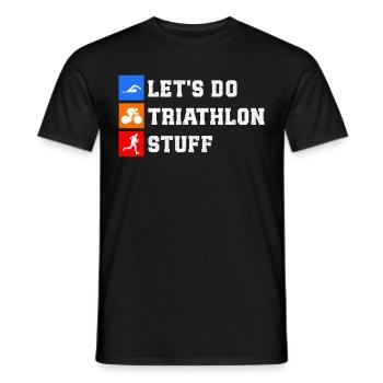 Triathlon Triathlete Triathlete Gift - Men's T-Shirt - black - Front - AI Model Male 178 light (178cm)