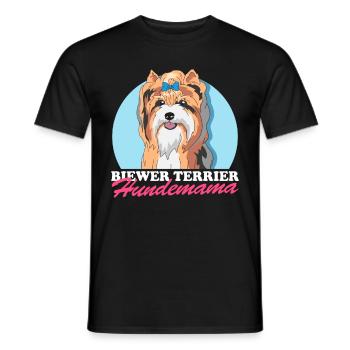 Biewer Terrier Dog Mom Dog Owner Gift - Men's T-Shirt - black - Front - AI Model Male 178 light (178cm)