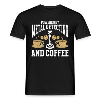 Metalldetektor Schatzsuche - Männer T-Shirt - Schwarz - Vorne - AI Model Male 178 light (178cm)