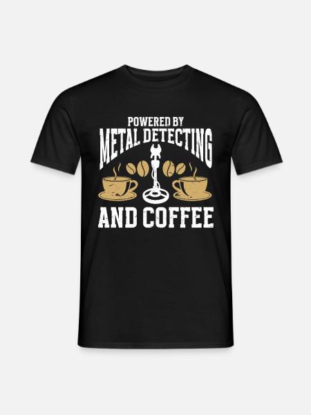 Metalldetektor Schatzsuche - Männer T-Shirt - Schwarz