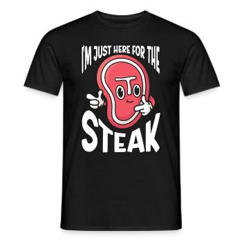 Steak Meat Lover Bbq For Men - Männer T-Shirt - Schwarz - Vorne - AI Model Male 178 light (178cm)