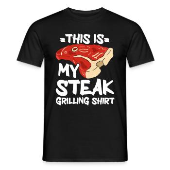Steak Meat Lover Bbq For Men - Männer T-Shirt - Schwarz - Vorne - AI Model Male 178 light (178cm)