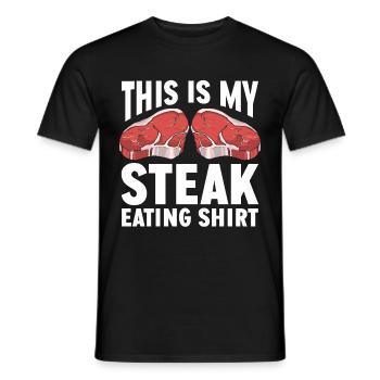 Steak Meat Lover Bbq For Men - Männer T-Shirt - Schwarz - Vorne - AI Model Male 178 light (178cm)