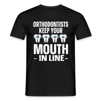 Orthodontiste Orthodontie Dentaire - T-shirt homme - noir - Devant - AI Model Male 178 light (178cm)