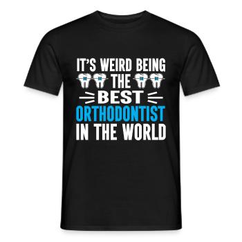 Orthodontiste Orthodontie Dentaire - T-shirt homme - noir - Devant - AI Model Male 178 light (178cm)