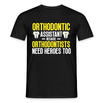 Orthodontiste Orthodontie Dentaire - T-shirt homme - noir - Devant - AI Model Male 178 light (178cm)