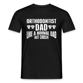 Orthodontiste Orthodontie Dentaire - T-shirt homme - noir - Devant - AI Model Male 178 light (178cm)