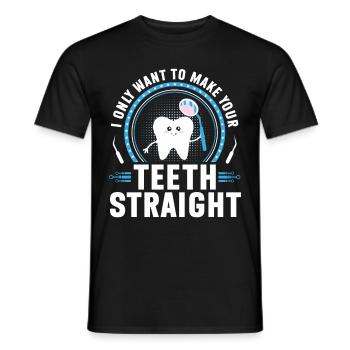 Orthodontiste Orthodontie Dentaire - T-shirt homme - noir - Devant - AI Model Male 178 light (178cm)