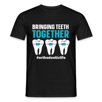 Orthodontist Orthodontic Dental - Men's T-Shirt - black - Front - AI Model Male 178 light (178cm)