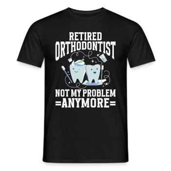 Orthodontiste Orthodontie Dentaire - T-shirt homme - noir - Devant - AI Model Male 178 light (178cm)