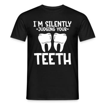 Orthodontiste Orthodontie Dentaire - T-shirt homme - noir - Devant - AI Model Male 178 light (178cm)