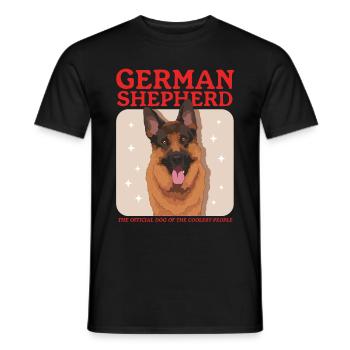 German Shepherds German Shepherd Gift - Men's T-Shirt - black - Front - AI Model Male 178 light (178cm)