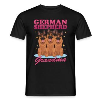 Bergers allemands Mamie berger allemand cadeau - T-shirt homme - noir - Devant - AI Model Male 178 light (178cm)
