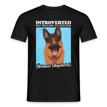 German Shepherd German Shepherd Gift - Men's T-Shirt - black - Front - AI Model Male 178 light (178cm)