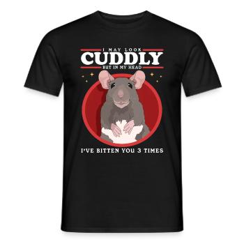 Rats, Rat Lover, Rat Owner, Gift - Men's T-Shirt - black - Front - AI Model Male 178 light (178cm)