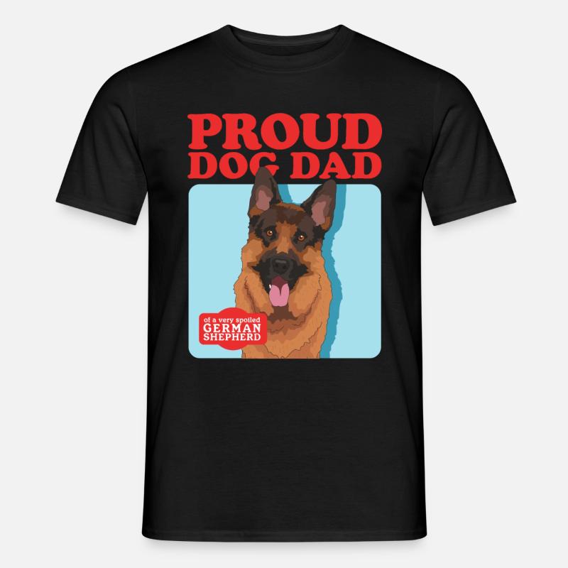 Schäferhund Dad Deutsche Schäferhunde Geschenk - Männer T-Shirt - Schwarz