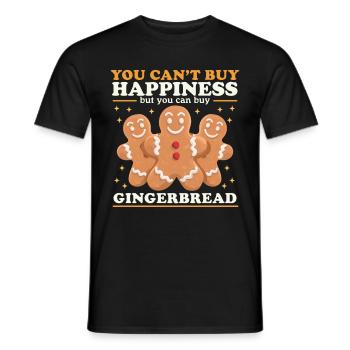 Lebkuchenmänner Lebkuchen Geschenk - Männer T-Shirt - Schwarz - Vorne - AI Model Male 178 light (178cm)