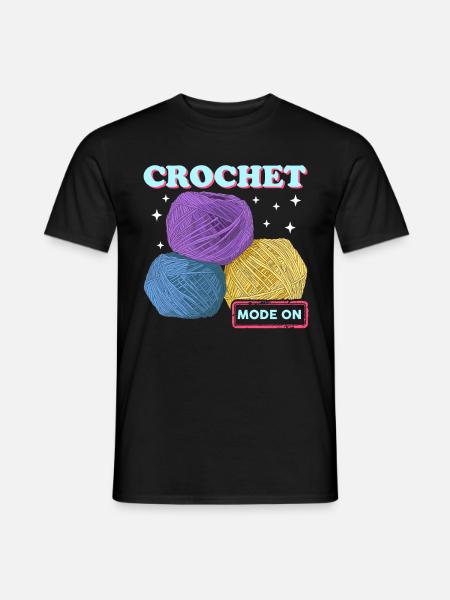 Crochet Crochet Cadeau - T-shirt homme - noir
