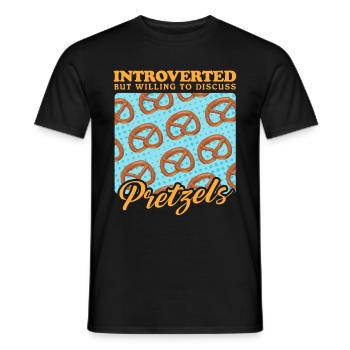 Brezel Brezeln Liebhaber Geschenk - Männer T-Shirt - Schwarz - Vorne - AI Model Male 178 light (178cm)