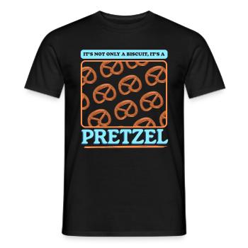 Brezel lustige Brezeln Brezelliebhaber Geschenk - Männer T-Shirt - Schwarz - Vorne - AI Model Male 178 light (178cm)