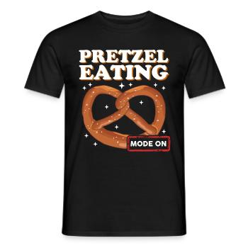 Brezel lustige Brezeln Brezelliebhaber Geschenk - Männer T-Shirt - Schwarz - Vorne - AI Model Male 178 light (178cm)
