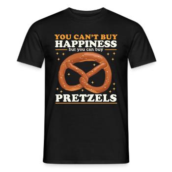 Brezel Liebhaber | lustige Brezeln Geschenk - Männer T-Shirt - Schwarz - Vorne - AI Model Male 178 light (178cm)