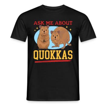 Quokka Short-tailed Kangaroo Quokkas Gift - Men's T-Shirt - black - Front - AI Model Male 178 light (178cm)