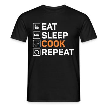 Chefkoch Küche Koch - Männer T-Shirt - Schwarz - Vorne - AI Model Male 178 light (178cm)