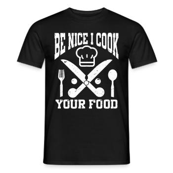 Chef Chef de cuisine - T-shirt homme - noir - Devant - AI Model Male 178 light (178cm)