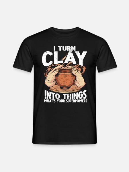 Ceramic Artist Clay Pottery - Men's T-Shirt - black