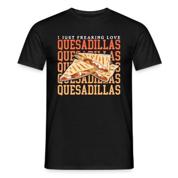 Quesadilla Tortillas Quesadillas Gift - Men's T-Shirt - black - Front - AI Model Male 178 light (178cm)