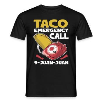 Taco Lover Food Quote Taco - Men's T-Shirt - black - Front - AI Model Male 178 light (178cm)