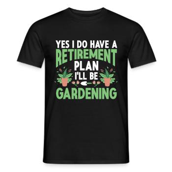 Gartenbau LandschaftsbauGarten Gärtner - Männer T-Shirt - Schwarz - Vorne - AI Model Male 178 light (178cm)