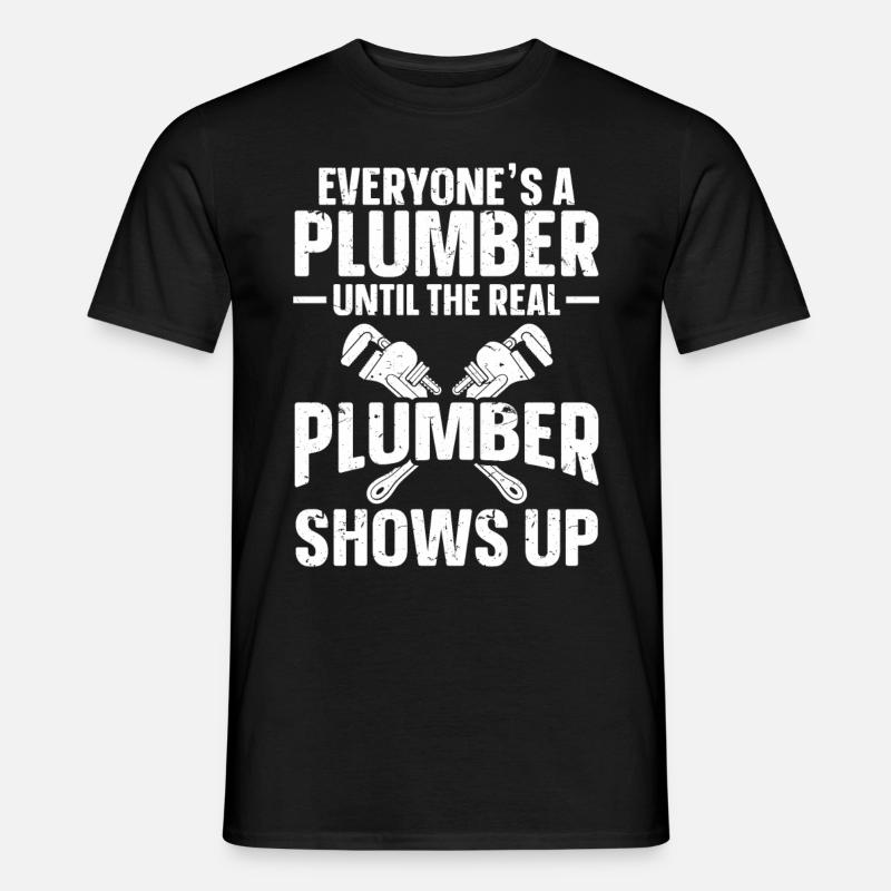 Klempnern Männer Vater Ehemann Klempner - Männer T-Shirt - Schwarz