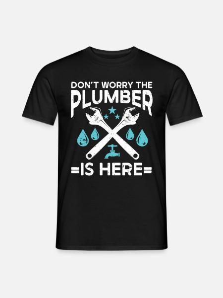 Plumber Men Father Husband Plumber - Men's T-Shirt - black