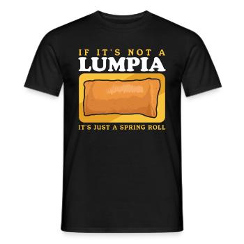 Lumpia Spring Roll Loempia Gift - Men's T-Shirt - black - Front - AI Model Male 178 light (178cm)