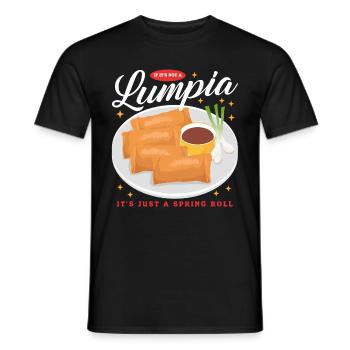 Lumpia Spring Rolls Loempia Gift - Men's T-Shirt - black - Front - AI Model Male 178 light (178cm)
