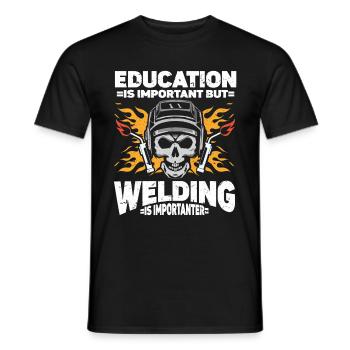 Welder Welding - Men's T-Shirt - black - Front - AI Model Male 178 light (178cm)
