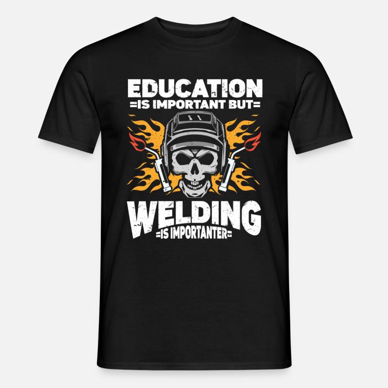 Schweißer Schweißen - Männer T-Shirt - Schwarz