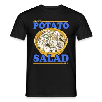 Kartoffelsalat Erdäpfelsalat Geschenk - Männer T-Shirt - Schwarz - Vorne - AI Model Male 178 light (178cm)