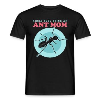 Fourmis maman | Fourmilier ferme Formicarium cadeau - T-shirt homme - noir - Devant - AI Model Male 178 light (178cm)