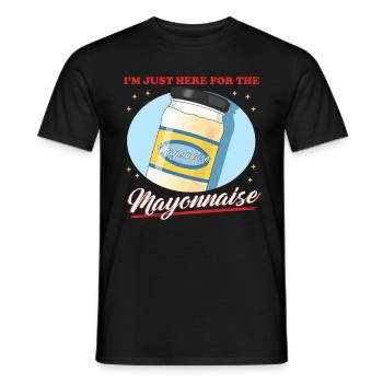 Mayonnaise amant Mayo cadeau - T-shirt homme - noir - Devant - AI Model Male 178 light (178cm)