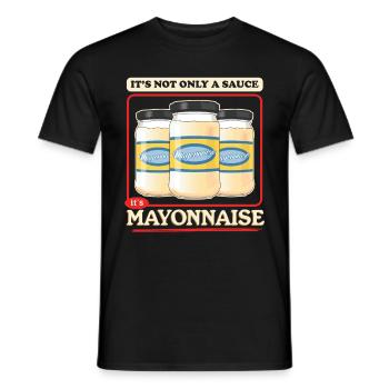 Mayonnaise Yummy Mayo cadeau - T-shirt homme - noir - Devant - AI Model Male 178 light (178cm)