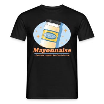 Mayo Delicious Mayonnaise Gift - Men's T-Shirt - black - Front - AI Model Male 178 light (178cm)