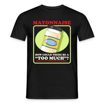 Mayonnaise drôle Mayo cadeau - T-shirt homme - noir - Devant - AI Model Male 178 light (178cm)