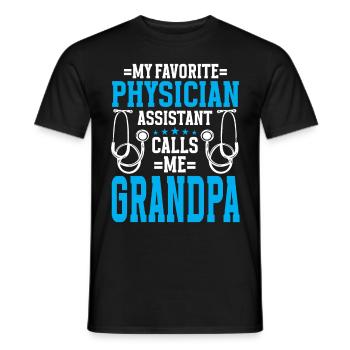 Médecin Disant École De Médecine Pa Étudiant Médecin - T-shirt homme - noir - Devant - AI Model Male 178 light (178cm)