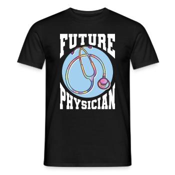 Médecin Disant École De Médecine Pa Étudiant Médecin - T-shirt homme - noir - Devant - AI Model Male 178 light (178cm)