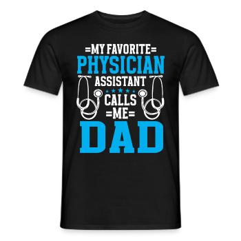 Médecin Disant École De Médecine Pa Étudiant Médecin - T-shirt homme - noir - Devant - AI Model Male 178 light (178cm)