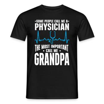 Médecin Disant École De Médecine Pa Étudiant Médecin - T-shirt homme - noir - Devant - AI Model Male 178 light (178cm)